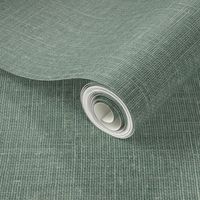 Linen look texture printed green tea color