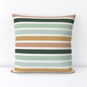 1" Multicolor Stripes linen