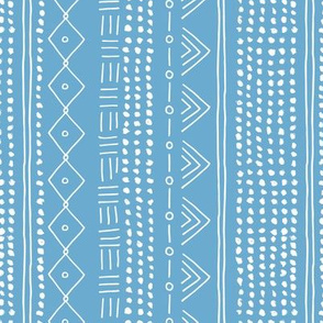 Minimal mudcloth bohemian mayan abstract indian summer love aztec design baby blue vertical rotated