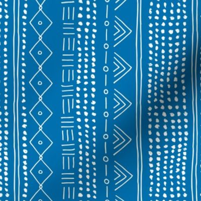 Minimal mudcloth bohemian mayan abstract indian summer love aztec design blue marine vertical rotated
