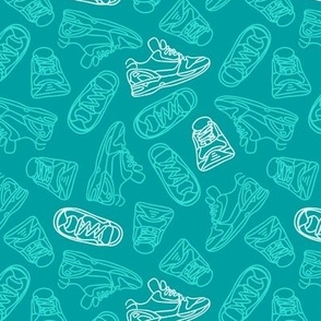 Sneaker Outline // Turquoise