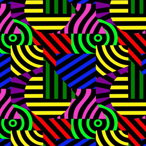 abstract trippy colored