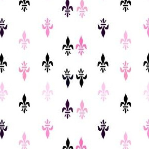 pink fleur de lis 