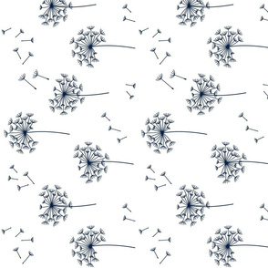 dandelions {2} for mom navy and white horizontal