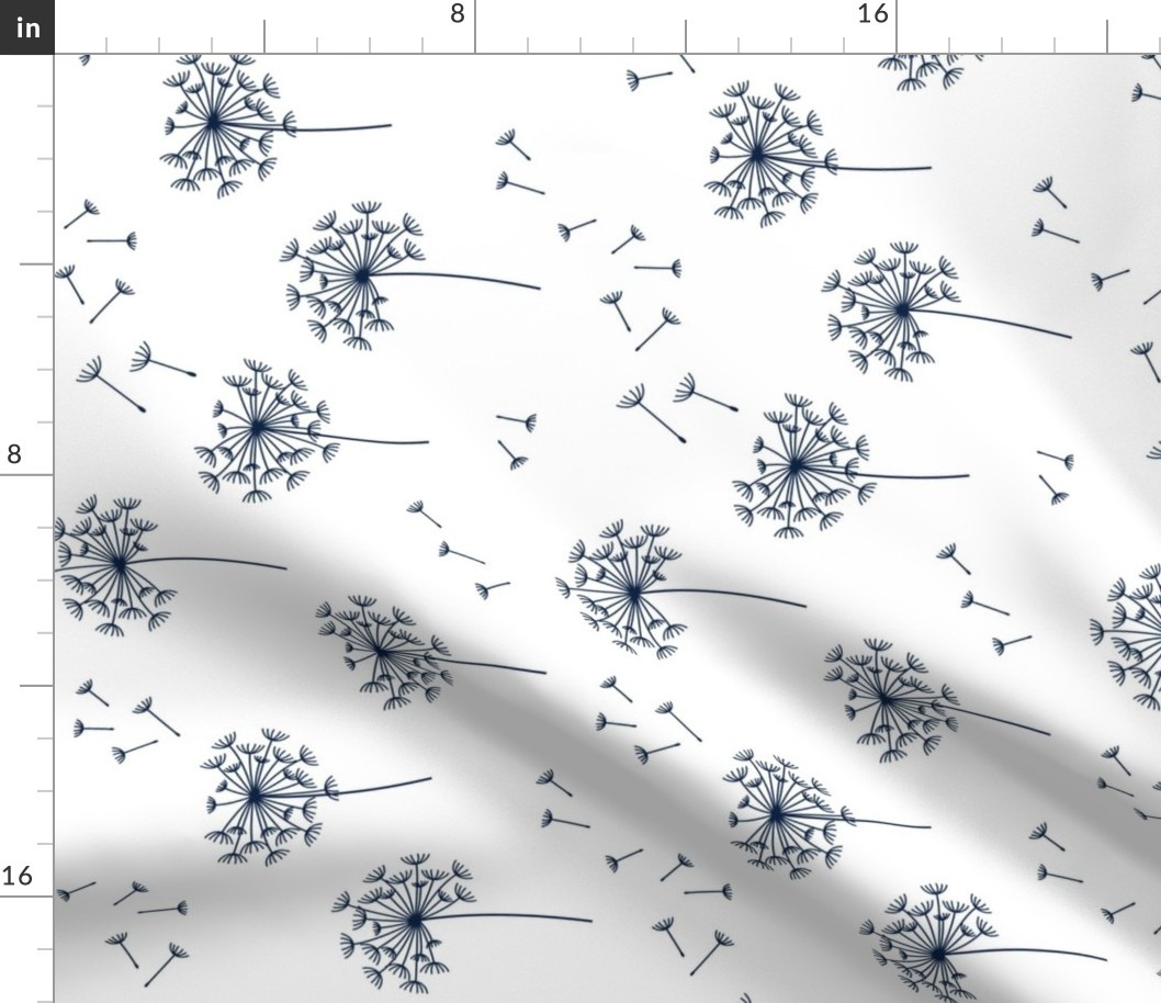 dandelions {2} for mom navy and white horizontal
