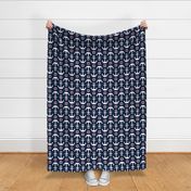 anchors LG on navy blue || independence day USA american fourth of july 4th