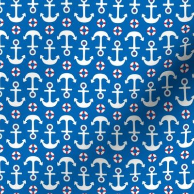 anchors SM on royal blue || independence day USA american fourth of july 4th