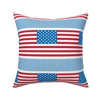 flag 8x8 red white and royal blue || independence day USA american fourth of july 4th