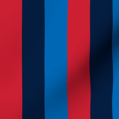 rugby stripes sm red navy and royal blue vertical || independence day USA american fourth of july 4th