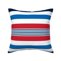 turkish stripes sm red white royal and navy blue || independence day USA american fourth of july 4th