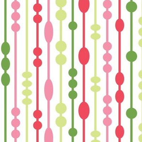 Dot Strings Pink and Green (Tropical)