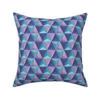 Pyramids Tile - Blue Purple