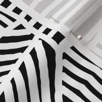 Afro Woodblock stripes B&W