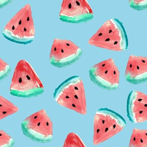 Watermelon Pieces // Sky Blue