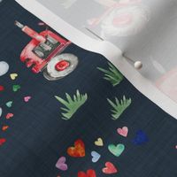 Valentine Harvest // Navy Linen