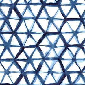 shibori hexagon (large scale)