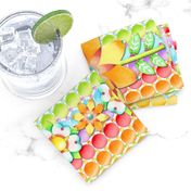 Groovy Rainbow Polka Dot Floral