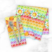 Groovy Rainbow Polka Dot Floral