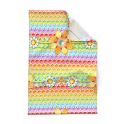 Groovy Rainbow Polka Dot Floral