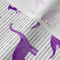 Dinosaurs - Dinos watercolor - purple - LAD19