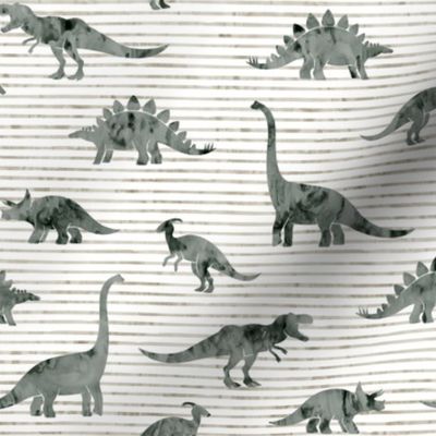 Dinosaurs - Dinos watercolor - muted - LAD19