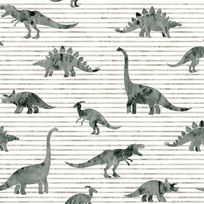 Dinosaurs - Dinos watercolor - muted - LAD19