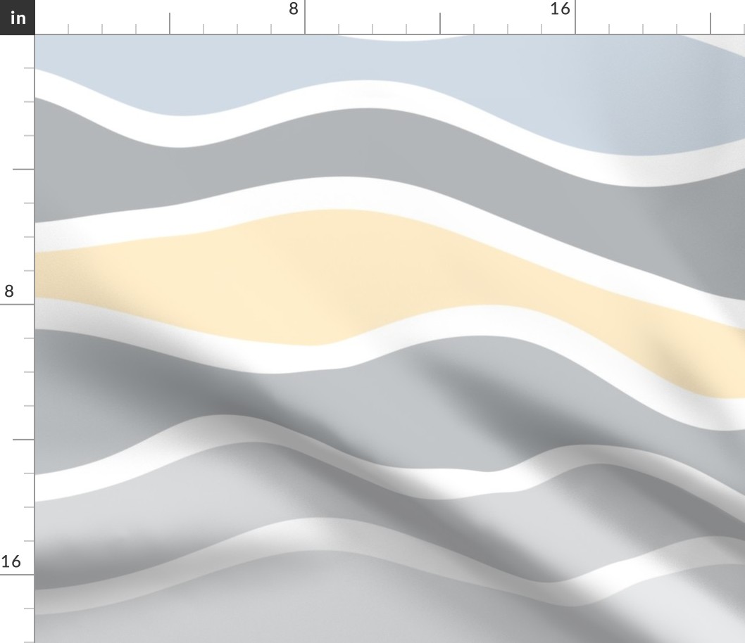 Waves sunset light JUMBO scale