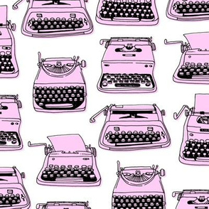 typewriters - bubblegum pink