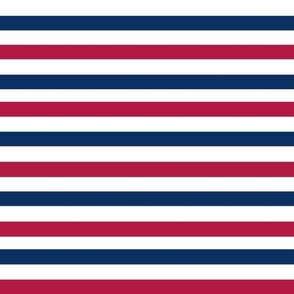 Red White Blue Stripes Horizontal