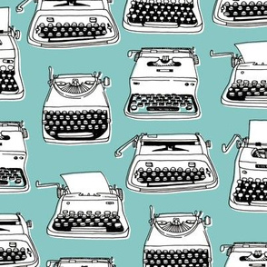 typewriters - turquoise