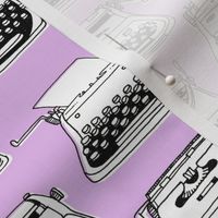 typewriters - lilac