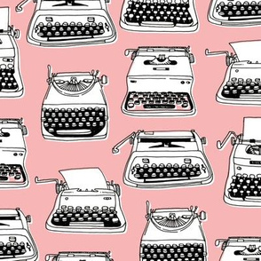 typewriters - blush pink