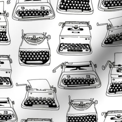 typewriters - black + white