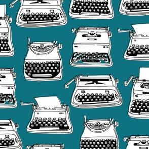 typewriters - teal