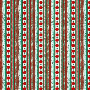 Mini Prints:Christmas Fancy Stripes