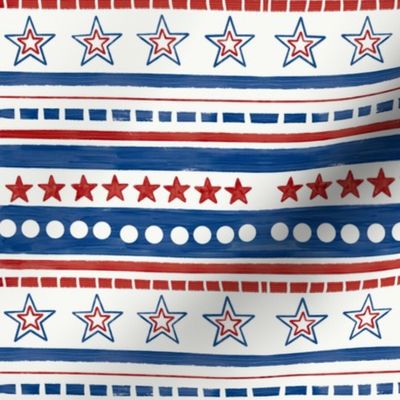 Painted Stars and Stripes