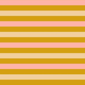 Stripes Mustard Yellow Pink