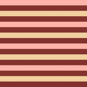 Stripes Maroon Red Pink Yellow