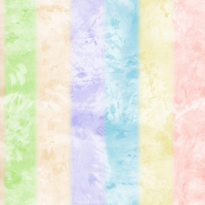 Pastel Rainbow Abstract Batik Vertical Stripes 