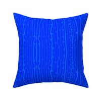 Loopy Light Blue Minimalist Stripes on Royal Blue