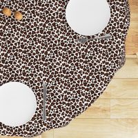 Leopard Love Espresso White |Animal Print Hearts | Renee Davis