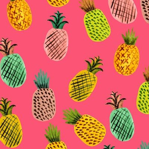 Summer Pineapple // Hot Pink