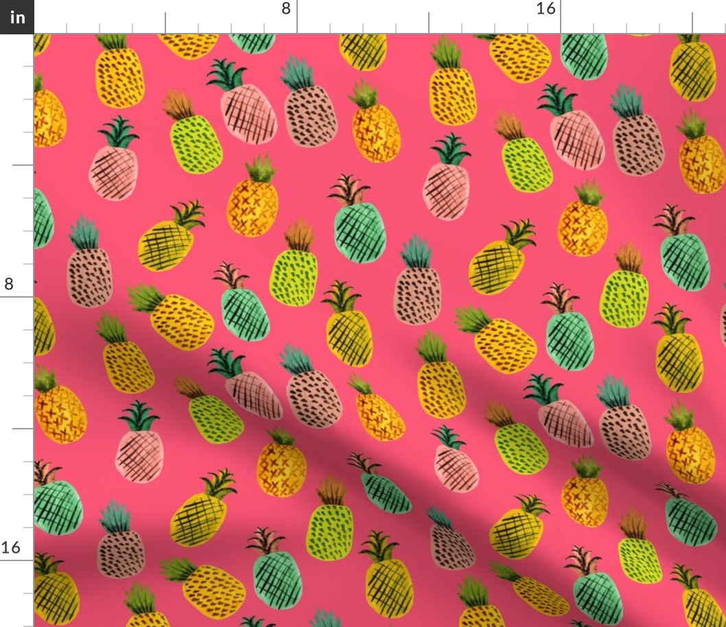 Summer Pineapple // Hot Pink