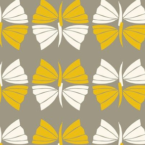 Abstract Butterflies - yellow