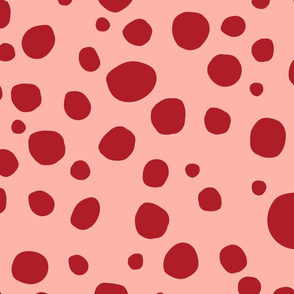 Dots Red Pink - jumbo Size