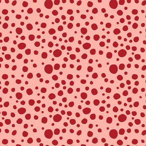 Polka Dots Red Pink - Smallest