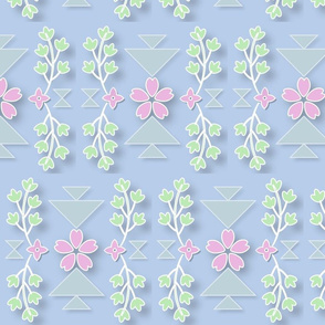 Pastel Geometric Floral