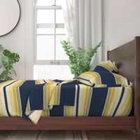 Retro Stripes Dark Blue Yellow-01