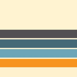 Retro Stripes Offwhite Orange to Grey-01