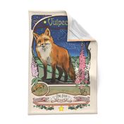 Vulpecula the Fox Tea Towel